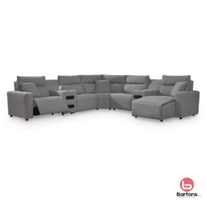 Modmax II 7-Piece Power Reclining Sectional with Chaise and Audio Consoles