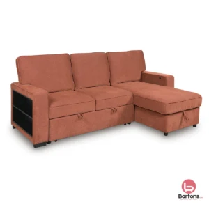 Gapper 2-Piece Sectional with Pop Up Sleeper and Chaise
