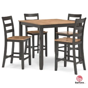Gesthaven Counter Height Dining Table and 4 Barstools (Set of 5)