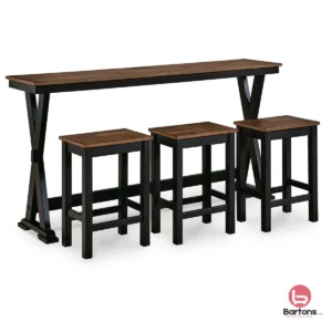 Wildenauer Counter Height Dining Table and 3 Barstools Set