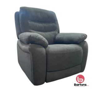 Stephanie 1 Seater Power Recliner – Dark Grey Fabric