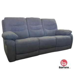 Stephanie 3 Seater Power Recliner – Dark Grey Fabric