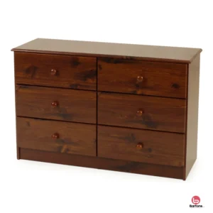 Essentials 6 Drawer Lowboy - Wood