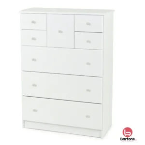 Essentials 8 Drawer Scotch Chest - White
