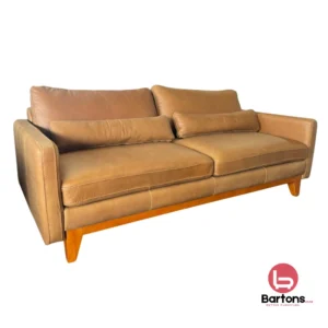 Barberini Sofa – Dark Tan Semi-Aniline Leather
