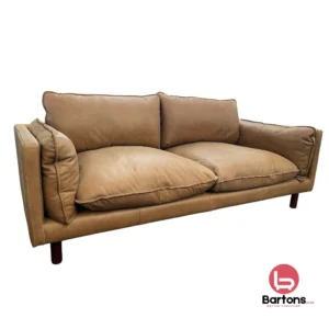 Oliver Sofa – Dark Tan Semi-Aniline Leather